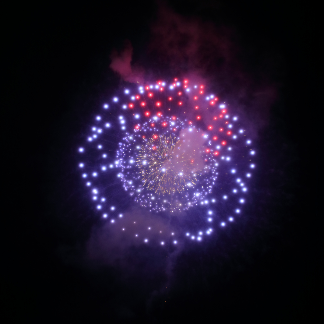 『光のプースカフェスタイル』 響屋大曲煙火(秋田県大仙市)